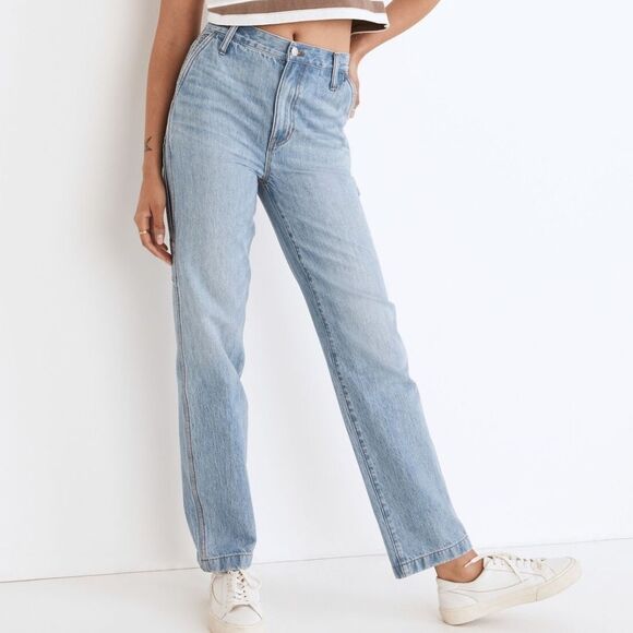 Madewell Denim - Madewell The Perfect Vintage High Rise Straight Carpenter Utility Jeans Sz 24